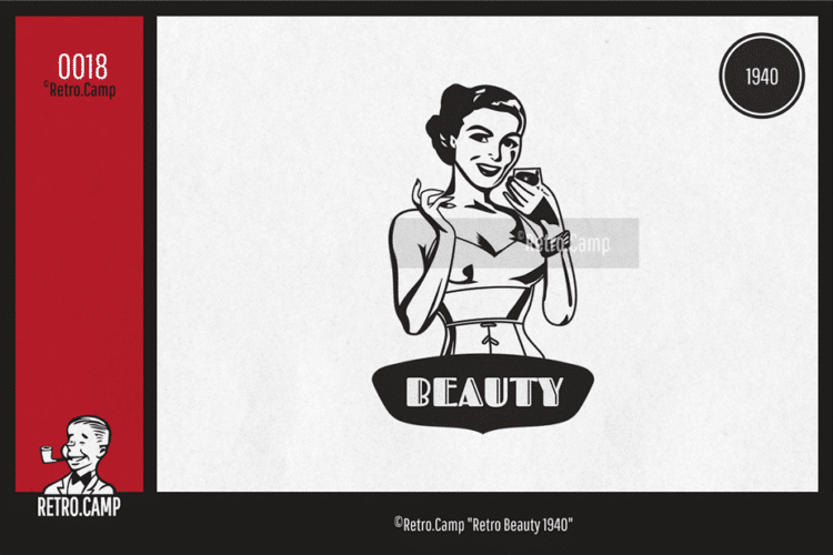 Retro-Clipart-0018-Retro.Camp-Retro-ad-Beauty-Woman-1940-1